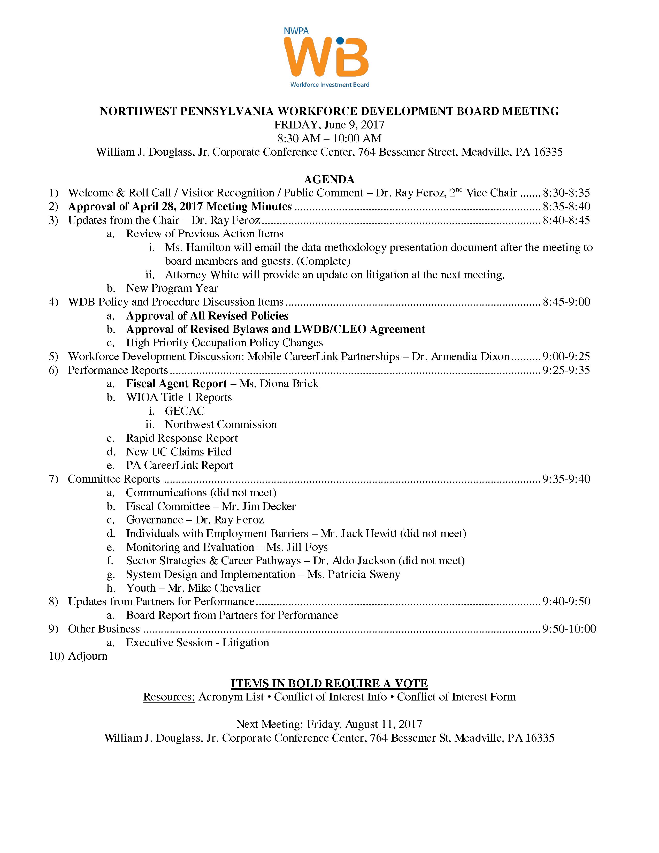 NWPA WDB Agenda 06-09-17